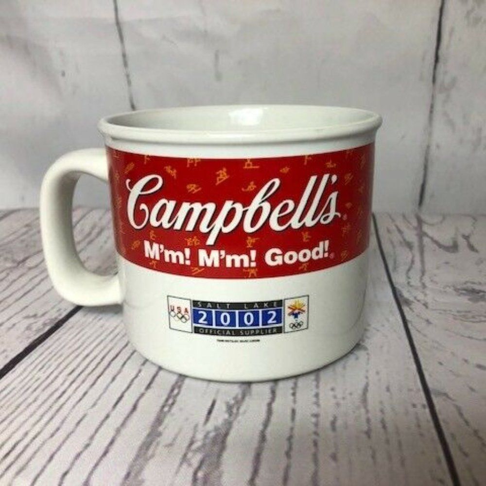 Vintage Campbells Soup Coffee Mug Skier Limited